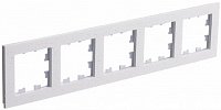 Рамка универсальная Systeme Electric AtlasDesign Nature 5-м. мрамор крем роял
